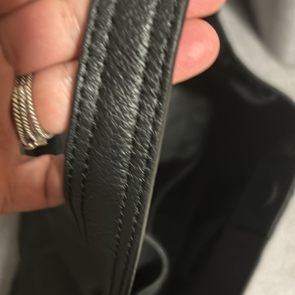 Kooba handbag black pebbled leather square shape or slouchy shape magnetic snap - Picture 6 of 8